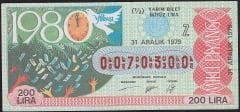 1979 31 Aralık Yarım Bilet - Z Serisi