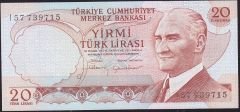 6.Emisyon 4.Tertip 20 Lira I57 739715 Çilaltı