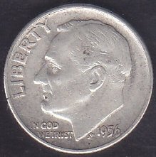 AMERİKA 1 DIME 1956 GÜMÜŞ
