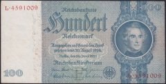 ALMANYA 100 REİCHSMARK 1935 ÇOK ÇOK TEMİZ