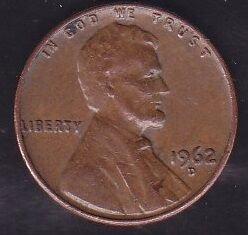 Amerika 1 Cent 1962 D