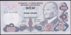 6.Emisyon 2.Tertip 1000 Lira E13 313249 Çilaltı