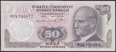 6.EMİSYON 1.TERTİP 50 LİRA H59 73 5972 ÇİLALTI ÇİL