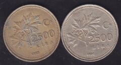 1991-92 Yılı 2500 Lira