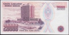 7.Emisyon 1.Tertip 20000 Lira C72 020675 Çok Temiz+