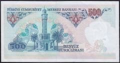 7.Emisyon 1.Tertip 500 Lira A25 827701 Ççt Çilaltı