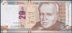 Peru 20 Soles 2018 Çil Pick 193b