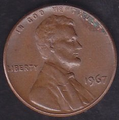 AMERİKA 1 CENT 1967