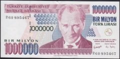 7.Emisyon 3.Tertip 1 000 000 Lira R60 895467 Çilaltı