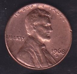 Amerika 1 Cent 1968 D