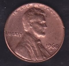 Amerika 1 Cent 1968 D