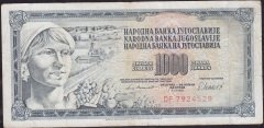 Yugoslavya 1000 Dinar 1981 Çok Temiz