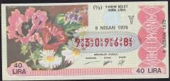1979 9 Nisan Yarım Bilet - Y Serisi