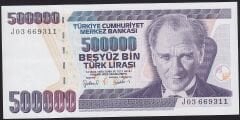 7.Emisyon 4.Tertip 500000 Lira J03 669311 Çil