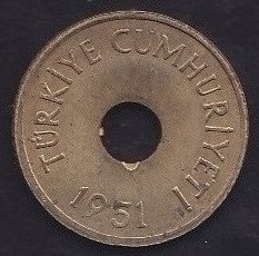 1951 YILI 1 KURUŞ ÇÇT + eski para mezat