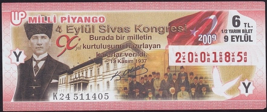 2009 9 Eylül Yarım Bilet - Y Serisi