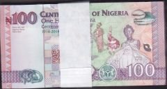 Nijerya 100 Naira 2024 Deste (100 Adet) Çil