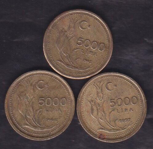 1995-96-97 Yılı 5000 Lira