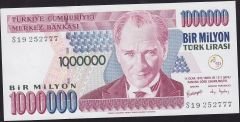 7.Emisyon 3.Tertip 1 000 000 Lira S19 252777 Çil