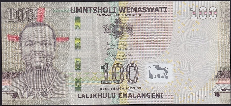 Swaziland 100 Emalangeni 2017 Çil Hybrid Pick 42