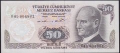 6.EMİSYON 1.TERTİP 50 LİRA H45 804861 ÇİLALTI   (ORTADA KAT YOKTUR)