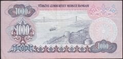 6.Emisyon 2.Tertip 1000 Lira D87 672349 Çok Temiz