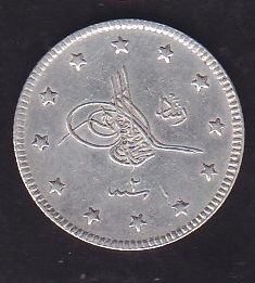 1327/2 Reşat 2 Kuruş Gümüş
