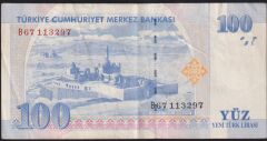8.Emisyon 100 YTL B67 113297 Çok Temiz+
