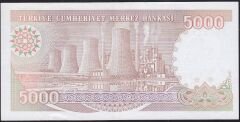 7.Emisyon 4.Tertip 5000 Lira I38 941965 Çok Temiz+