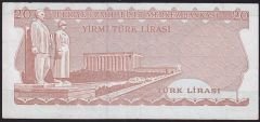 6.Emisyon 4.Tertip 20 Lira I43 072734 Çok Temiz+