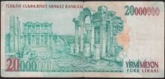 7.Emisyon 20 000 000 Lira B03 909771 Temiz