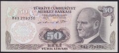 6.EMİSYON 1.TERTİP 50 LİRA H43 279350 ÇİLALTI ÇİL