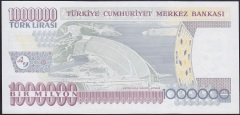 7.Emisyon 3.Tertip 1 000 000 Lira P77 495953 Çil