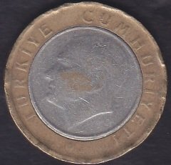 2012 YILI 1 TÜRK LİRASI  (SAHTE)