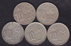 1994-95-96-97-98 Yılı 10 Bin Lira