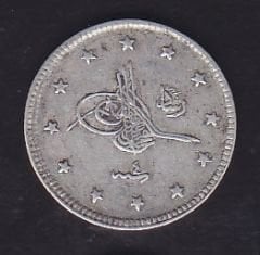 1327/4 Reşat 2 Kuruş Gümüş