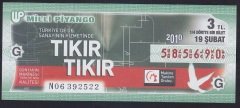 2010 19 ŞUBAT ÇEYREK BİLET
