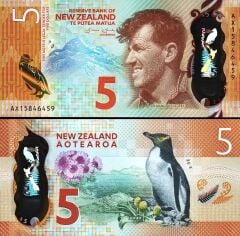 Yeni Zelanda 5 Dolar 2015 Çil Polimer Pick 191a