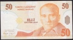 8.Emisyon 50 YTL A02 302906 Çok Çok Temiz+
