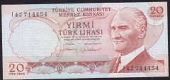 6.Emisyon 4.Tertip 20 Lira I42 714454 Çil