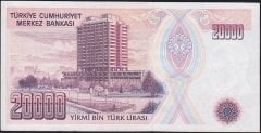 7.Emisyon 1.Tertip 20000 Lira C53 950530 Çok Çok Temiz+