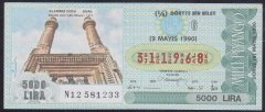 1990 9 MAYIS ÇEYREK BİLET G SERİSİ
