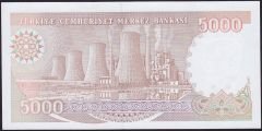 7.Emisyon 4.Tertip 5000 Lira I34 047525 Çil
