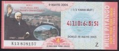 2005 9 MAYIS YARIM BİLET - Z SERİSİ