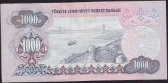 6.Emisyon 2.Tertip 1000 Lira D72 406303 Çok Temiz+
