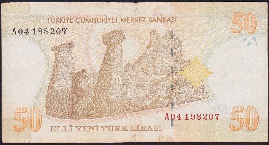 8.Emisyon 50 YTL A04 198207 Çok Temiz+
