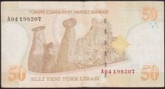 8.Emisyon 50 YTL A04 198207 Çok Temiz+