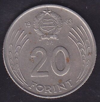 Macaristan 20 Forint 1983
