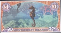 Monsterrat Island 1 Dolar Çil  Kraliçe Fantazi Para