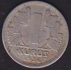 1936 Yılı 1 Kuruş